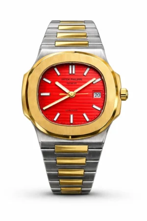 ZB Patek Philippe Automatic – Two-Tone Red Dial Automatic Watch