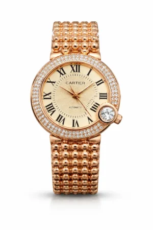Cartier Ballon Bleu Ladies Rose Gold Diamond Watch