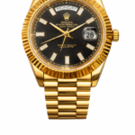 Rolex Day-Date- Black Dial with Diamond Markers automatic watch