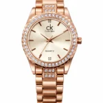 Calvin Klein Ladies Rose Gold Crystal Watch