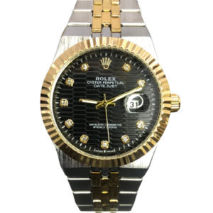 Rolex Datejust Two-Tone Gold & Steel – Black Dial Diamond Markers